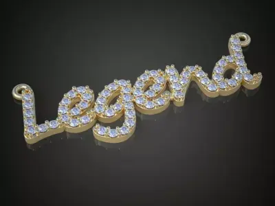 My Exclusive Pendant  3D 0120 printable model9 Free 3D print model