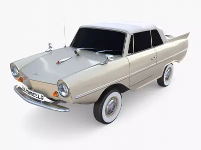 Amphicar 770 Cream Top Up 3D model