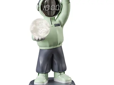 Creative Astronaut Statue 3D model