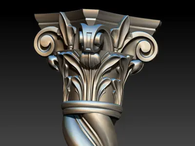 Columns ornate column Free 3D model