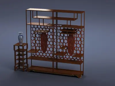 cabinet cabinet wardrobe sofa bed table bookshelve 3D model