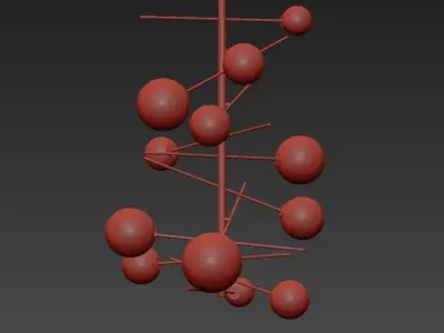 Globo Chandelier 3D model