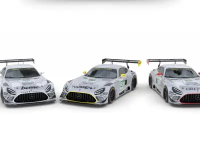 Mercedes AMG LMGT3 2025 Le Mans 3D Model 3D model