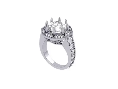 Wedding Ring  3D print model 38
