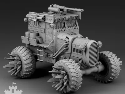 All-terrain vehicle 3D print model