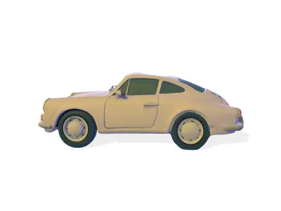 Retro Racer Classic Coupe for 3D Print 3D print model