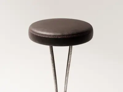 Piet Hein Barstool Low-poly 3D model