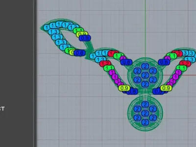 Wing Diamond Pendant 3D print model