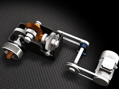 Speed Reduction System 3D model