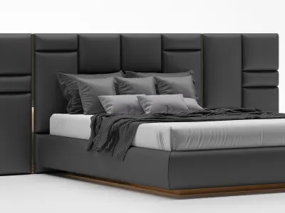 Luxury Style Luxxu Chateau Bed Design 3D Model 3D model