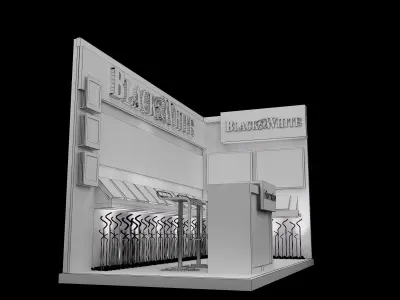 Booth Exhibition Stand a359b 3D model