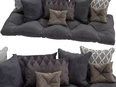 Decorative Pillows Set 8 3D model