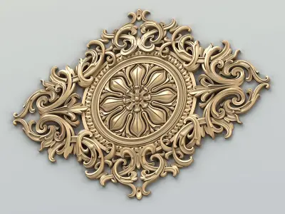 Round rosette 038 3D model