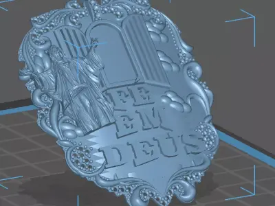 Pingente Jesus Cristo Fe em Deus 3D print model