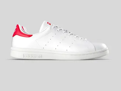 adidas stan smith red 3D model