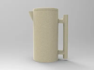 Brewing Pot Low-poly 3D model