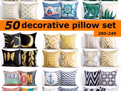 50 Decorative set pillow  200-249 3D model