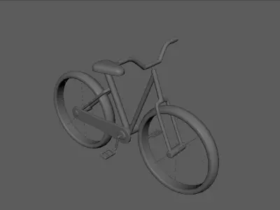 Bicycle Low-poly 3D model V1