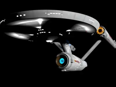 Star Trek The Original Series USS Enterprise Free 3D model