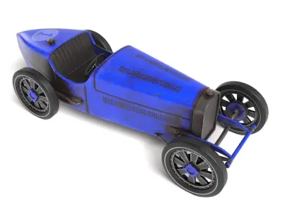Bugatti B35 Low-poly 3D model