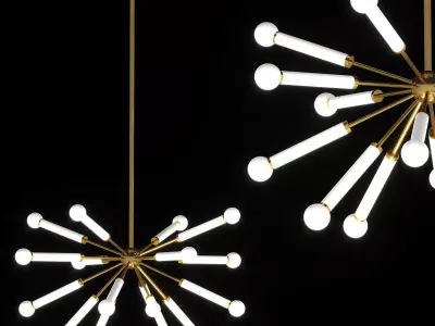 Monroe Down Chandelier Kate Spade  3D model
