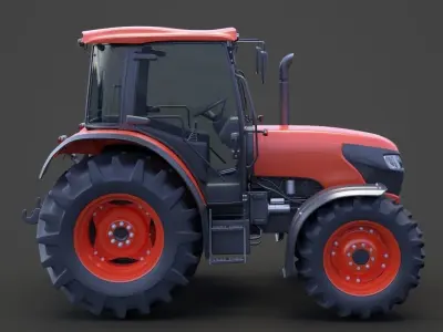 Generic Tractor 01 3D model