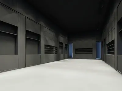 Modern optic shop interior design 3d model 3D model
