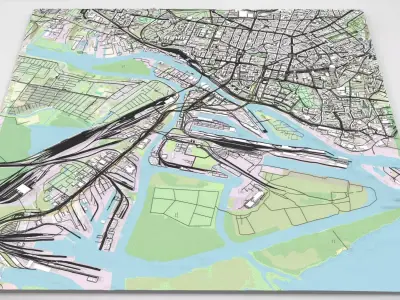 Cityscape Szczecin Poland 3D model