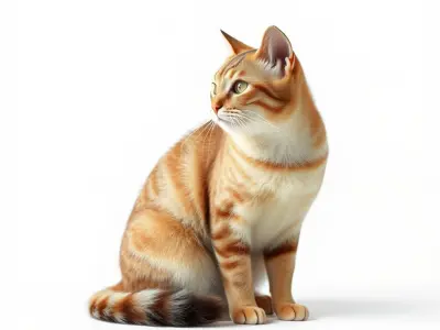 Realistic Domestic Cat 3D Model Pack Low-poly 3D model