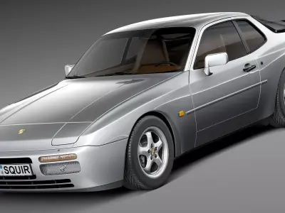 Porsche 944 1982-1991 3D model