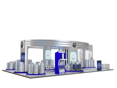 Booth Exhibition Stand a538a 3D model