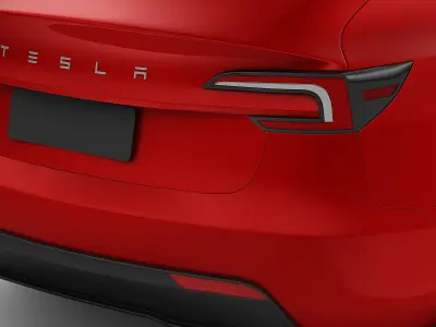 Tesla Model 3 2024 With Interior 3D model 3D model