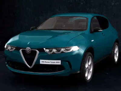 Alfa Romeo Tonale  Low-poly 3D model