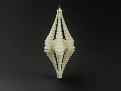Crystal Facet Ornament Free 3D print model