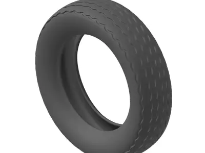 Plastic Exquisite Automotive Tyre Toy 3D model