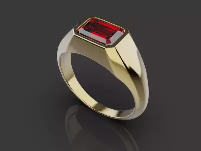 Men Rings 0095 3D print model