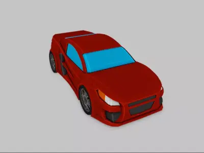 Low Poly Car 3D model