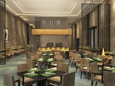 Five Star Hotel Buffet and Bar 3D model