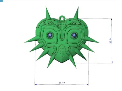 Majoras Mask Medal 3D print model