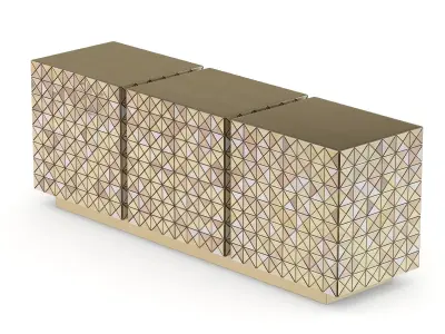 Boca Do Labo Pixel Sideboard Low-poly 3D model