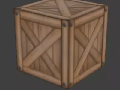 Simple Box Free low-poly 3D model