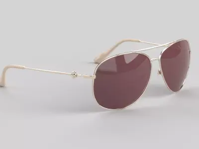 Carmel Eyewear Glasses Low-poly 3D model
