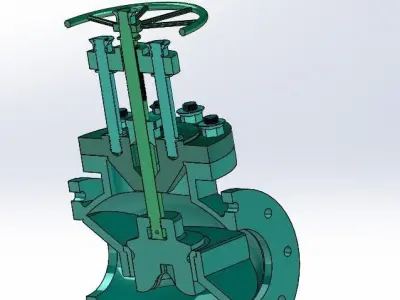 Stop valve 3D print model