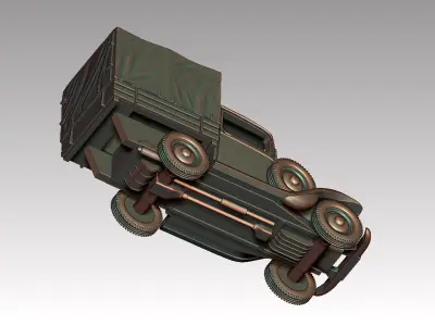 truck and driver 3D print model