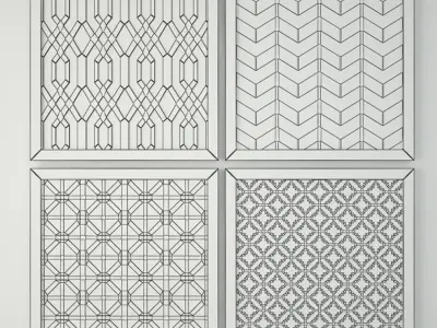 Square Wall Art 3D model