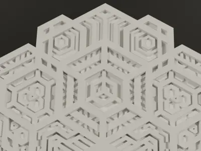 Merkaba Wallart 3D print model
