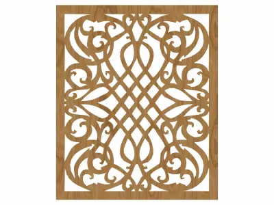 Decorative panel STL 3D model 21