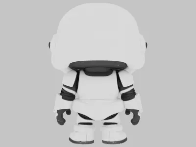 Stylized Stormtrooper Low-poly 3D model