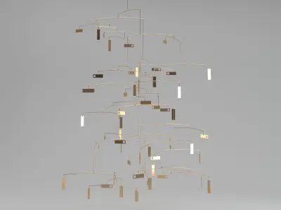 Sculpture 40 Chandelier 3D model