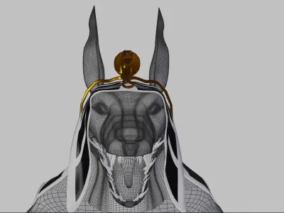 Anubis head 3D model
